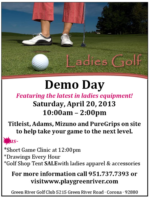 Green River Golf Club Demo Day Ladies