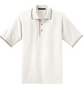 Assorted Logo Port Authority Men s SilkTouch with StripeTrim Polo