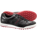 Ecco Mens Golf Street Premier Golf Shoes (Moonless/Black/Chili Red)