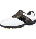 Etonic Mens Dri-Tech II - White/Dark Brown Golf Shoes