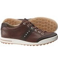 Ecco Mens Street Lizard Casual Golf Shoes - (Coffee/Mink Lizard)