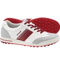 Ecco Mens Golf Street Sport Shoes - White/Concrete/Brick
