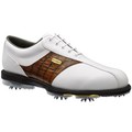 Footjoy DryJoys Men s Golf Shoes (White/Amber, 53570)