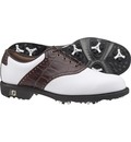 Footjoy Men s Icon - White/Dark Brown Golf Shoe (FJ#52108)
