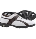 Footjoy Men s ICON - White/Dark Brown Golf Shoe (FJ#52184)