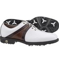 Footjoy Men s ICON - White/Dark Brown Golf Shoes (FJ#52155)