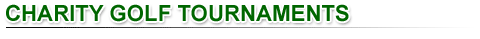 Charity Golf Tournaments