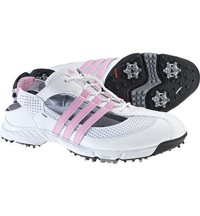 Adidas Women s ClimaCool Slingback 2.0 White White Blossom Golf Shoes Golf Shoes Women s Greenskeeper Free Online Golf Community