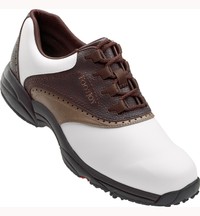 Footjoy Men s GreenJoys Golf Shoes - White/Brown/Tan (FJ#45402): Golf ...