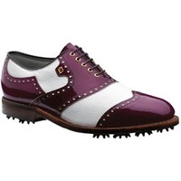 Footjoy Classics Dry Premiere White/Purple Patent Leather (50775): Golf ...